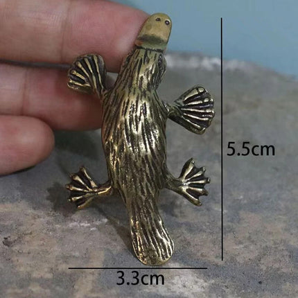 2x Mini Platypus Figurine Ornaments – Perfect for Tea Pet & Desktop Display