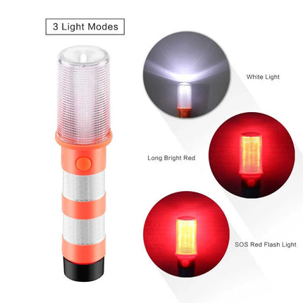 2PCS LED Car Emergency Roadside Warning Flash Strobe Lights Safety Beacon Flares