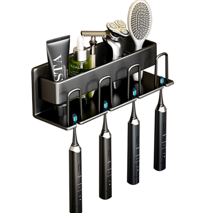 3/4 People Toothbrush Holder Toothpaste Organizer Toothbrush Rack for Bathroom