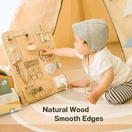 Montessori Busy Board for Toddlers Educational Fidget Sensory Toy Autistic ADHD Children Gift