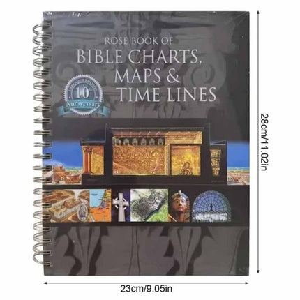 Full Color Bible Charts Maps & Biblical Timelines | Complete Bible Study Reference Handbook
