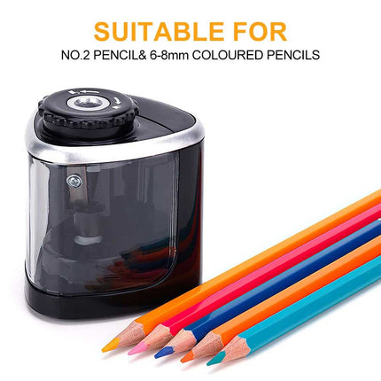 Electric Automatic Pencil Sharpener Battery Operated Kids School Office Gift