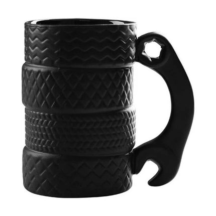500ml Tire Shaped Coffee Mug Car Lovers Novelty Drink Cup