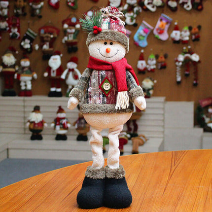 50cm Christmas Doll Santa Claus Snowman Elk Table Ornament Hanging Xmas Party