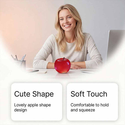 Red Apple Squishy Toy Soft Stress Relief Ball Fidget Sensory Toy for Kids