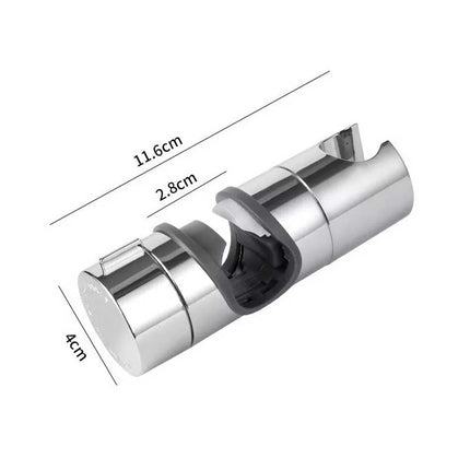 Adjustable Bathroom Shower Riser Rail Head Holder Hose Slider Clamp Bracket