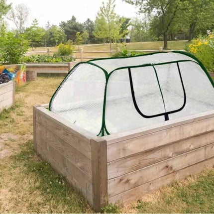 Foldable Pop Up Garden Mesh Tunnel Cover with Storage Bag, Pest Net for Raised Beds Vegetables