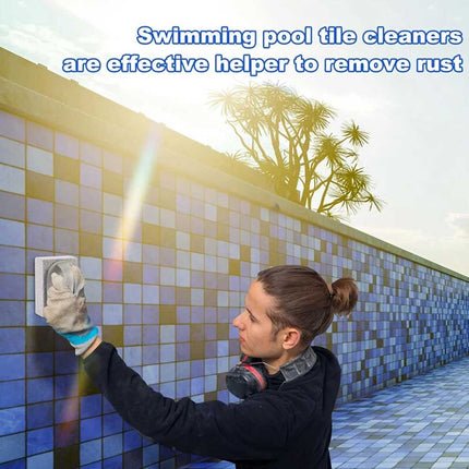 1 Piece Pumice Stone Cleaning Block with Handle for Swimming Pools, Spas and Tiles