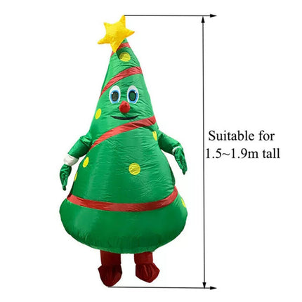 Christmas Tree Inflatable Unisex Costume Adult Funny Blow Up Fancy Dress