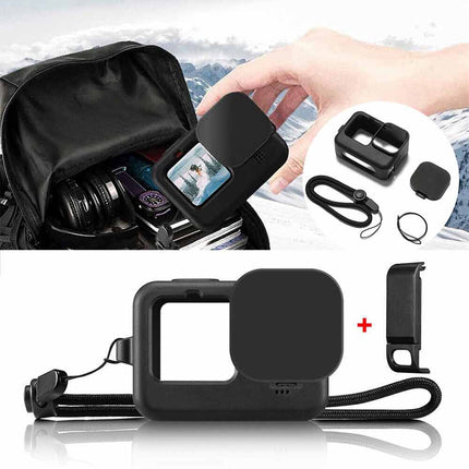 Accessories Kit for GoPro Hero 11 10 9 Black Silicone Sleeve Protective Case