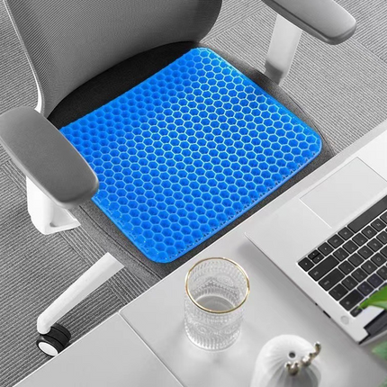Orthopaedic Gel Seat Cushion Extra thicken For Long Sitting Office Car Chair
