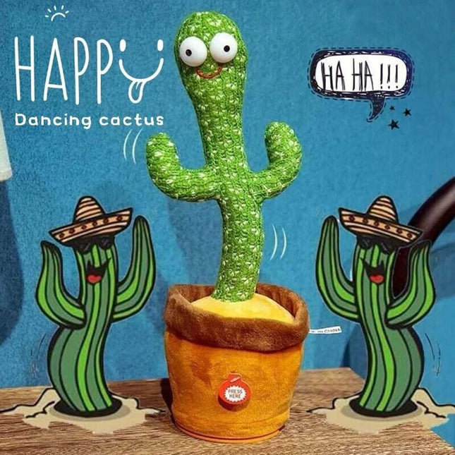 Talking Toy Dancing Cactus Doll Speak Talk Sound Record Repeat Kawaii Cactus Toy