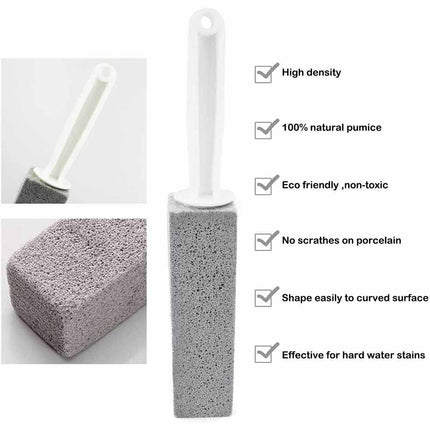 2X Pumice Stone Wand Tile Cleaning Stains Brush Cleaner Tool Toilet Bowl Bathtub