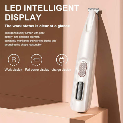 Professional Cordless Pet Clippers - Silent Dog Hair Trimmer & Grooming Shaver Set with Free Replacement Blades