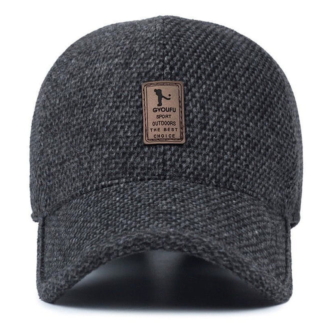 Men's Autumn & Winter Outdoor Thick Warm Adjustable Earmuffs Baseball Cap