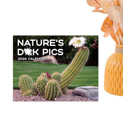 Month-to-View 2026 Wall Calendar, Nature's D*ck Pics Gag Gift