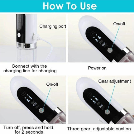 Vacuum Blackhead Remover Facial Skin Pore Acne Pimple Suction Cleaner Machine