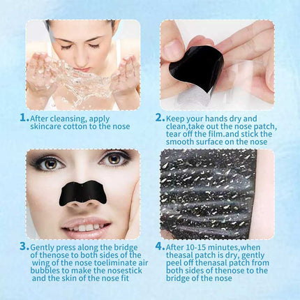 50PCS Nose Pore Strips Blackhead Removal Unclog Pores Deep Cleansing Head