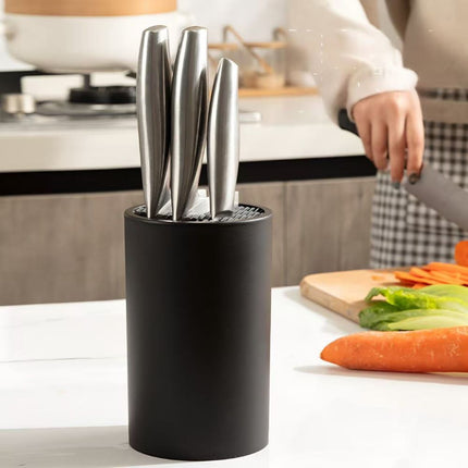 Multifunctional Western Style Kitchen Knife Block, Household Knife Storage Holder