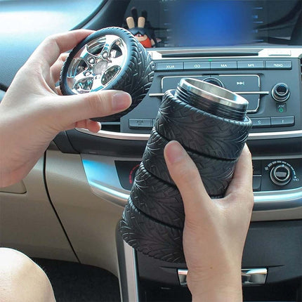 300ml Tire Coffee Tea Mug with Stainless Steel Interior, Heavy-Duty Durable Cup
