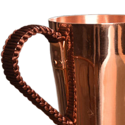 400ml Copper Moscow Mule Mug, Multipurpose Tea Coffee Cup for Hot & Cold Drinks