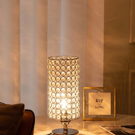 Crystal Bedroom Nightstand Light Bedside Table Lamp Home Decor Desktop Lamp