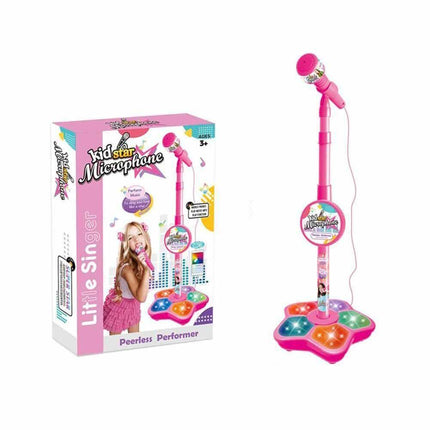 Kids Microphone With Stand Karaoke Song Music Instrument Toys Birthday Gift