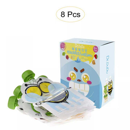 8Pcs Reusable Food Pouches, for Capacity 150ml Ideal for Baby Food, Smoothy