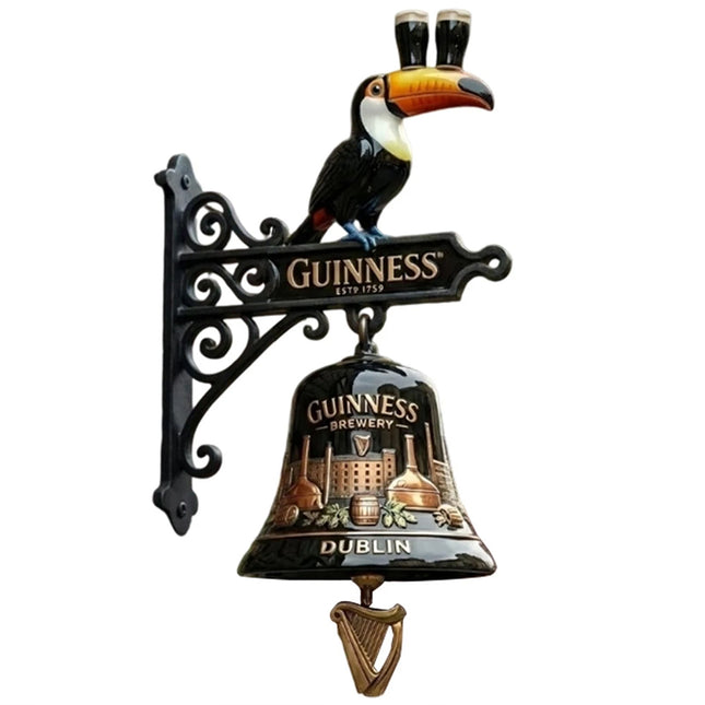 Guinness Blackbird 3D Printed Vintage Decor Doorbell