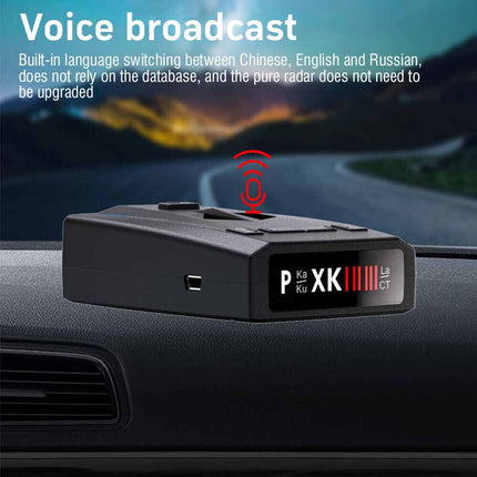 360°Full Band Laser Car Radar Speed Detector Camera Voice Alert Velocimetry