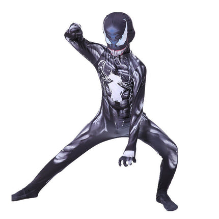 Kids Venom Costume Jumpsuit Boy Spiderman Superhero Cosplay Party Birthday Gift
