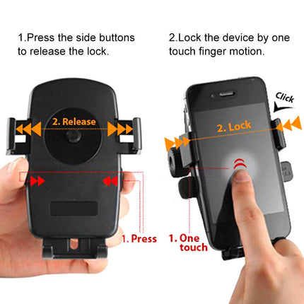 360°Rotation Mobile Phone Holder Handlebar Mount for Motorcycle Bicycle Bike