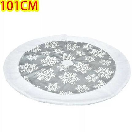 101CM Christmas Tree Skirt Base Faux Fur Xmas Floor Mat Party Ornaments Decor
