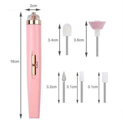 Rechargeable Electric Nail Drill File Kit, Portable Manicure Pedicure Machine