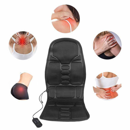 7motors Full Body Back Seat Massager Cushion 8 Modes Chair Massage Pad Home Car