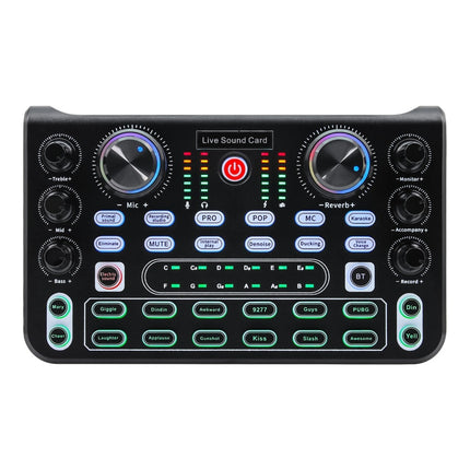 Audio Mixer with Voice Effects for PC Streaming Gaming Live DJ Sound Card USB