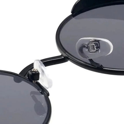 Classic Steampunk Sunglasses for Men and Women Retro Round Metal Frame Sunglasse