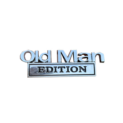 2pcs Old Man Edition 3D Emblem Sticker Badge Fender Decals Car Truck Door
