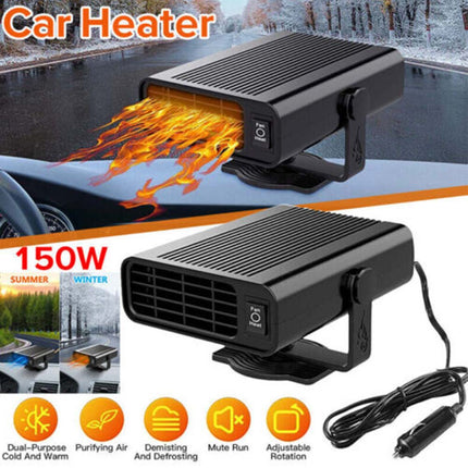 Electric Car Heater DC 12V Heating Fan Defogger Defroster Demister Portable