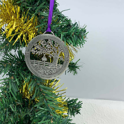 Metal Hanging Plaque Sign, Memory Wall Tree Keepsake Ornament Home Decoration