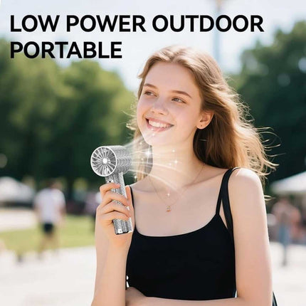 S5 portable handheld LED display turbofan with 199 speed adjustment, mini personal portable small fan