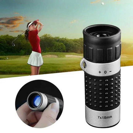 7 x 18 Golf Monocular Rangefinder Distance Meter Finder Binocular Pocket Scope