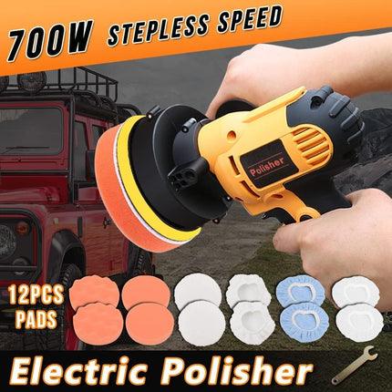 700W Portable Electric Polisher Car Polishing Machine Waxer Sander Buffer 125mm