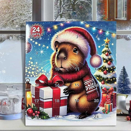 Capybara 2025 Advent Calendar - 24 Days Christmas Countdown Toys Playset for Festive Fun