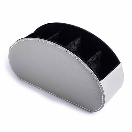 TV Remote Control Holder Table Storage Box 5 Grid Desktop Tidy Organizer Case