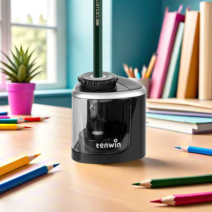 Electric Automatic Pencil Sharpener Battery Operated Kids School Office Gift