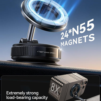 JOYROOM MagSafe Magnetic Car Mount, 360° Suction Cup Phone Holder for iPhone Android