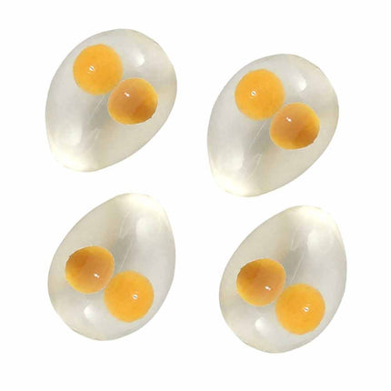 4Pcs Soft Squeeze Vent Egg Toys, Stress Relief Squishy Anti-Anxiety Decompression Balls