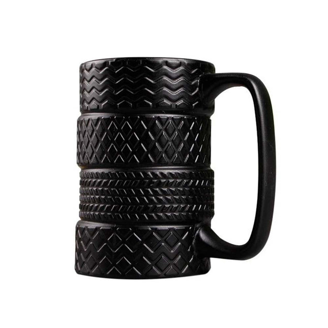 Large 500ML Tyre Tire Ceramic Mug, Coffee Tea Cup, Ideal Birthday Christmas Gift Present