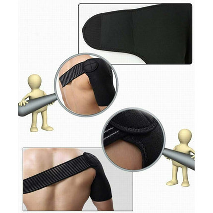 Adjustable Shoulder Brace Support Strap Compression Bandage Sports Arthritis